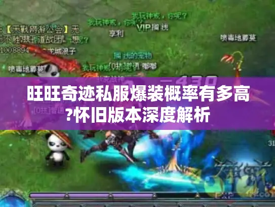 旺旺奇迹私服爆装概率有多高?怀旧版本深度解析 旺旺奇迹私服爆装概率有多高?怀旧版本深度解析