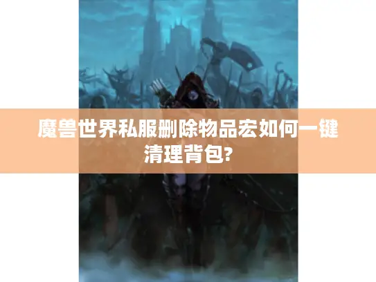 魔兽世界私服删除物品宏如何一键清理背包? 魔兽世界私服删除物品宏如何一键清理背包?