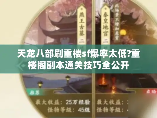 天龙八部刷重楼sf爆率太低?重楼阁副本通关技巧全公开 天龙八部刷重楼sf爆率太低?重楼阁副本通关技巧全公开