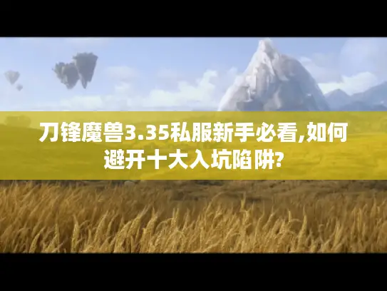 刀锋魔兽3.35私服新手必看,如何避开十大入坑陷阱? 刀锋魔兽3.35私服新手必看,如何避开十大入坑陷阱?