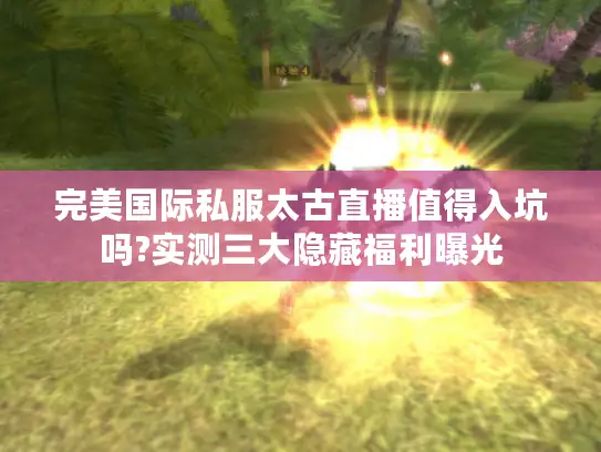 完美国际私服太古直播值得入坑吗?实测三大隐藏福利曝光
