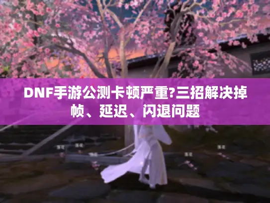 DNF手游公测卡顿严重?三招解决掉帧、延迟、闪退问题