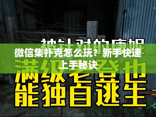 微信集扑克怎么玩？新手快速上手秘诀