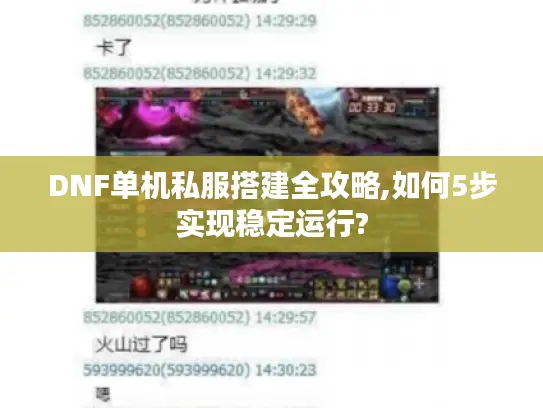 DNF单机私服搭建全攻略,如何5步实现稳定运行?