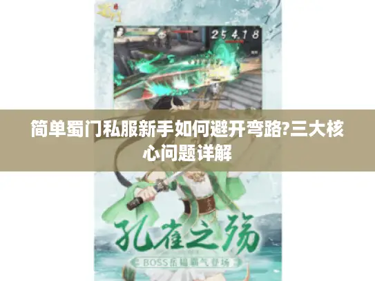 简单蜀门私服新手如何避开弯路?三大核心问题详解