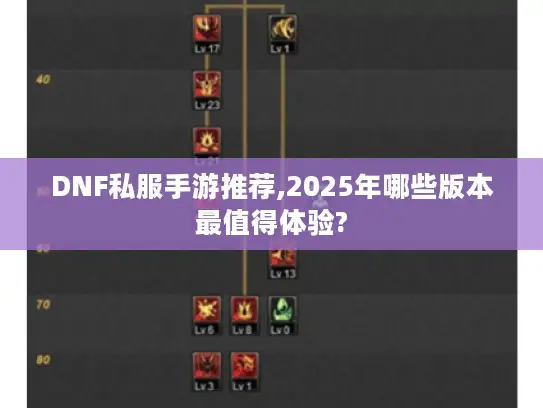 DNF私服手游推荐,2025年哪些版本最值得体验?